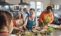 A Team Effort to Make a Meal
