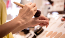 Talc in makeup can be contaminated with asbestos fibers.