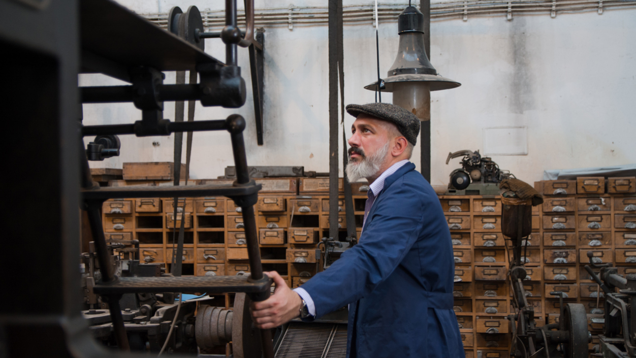 Linotype technician