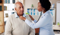 Patient with doctor